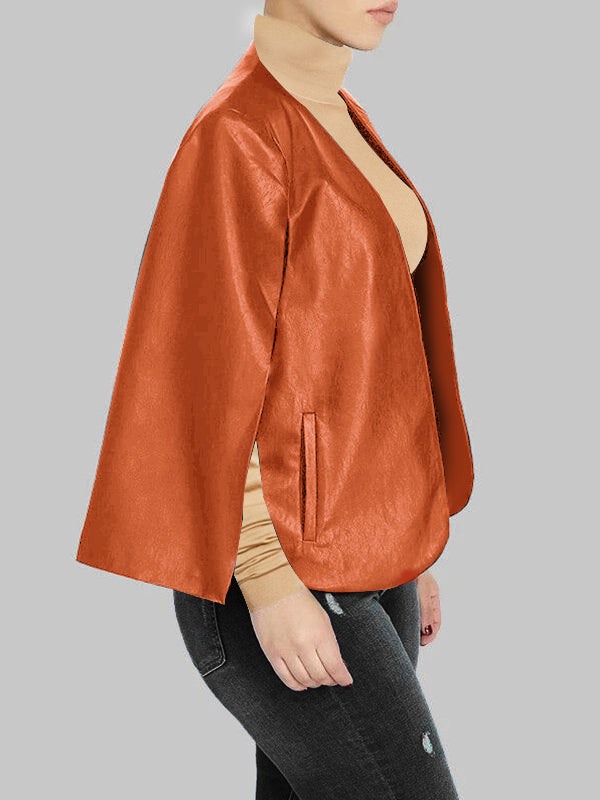 Leather jacket outlet cape