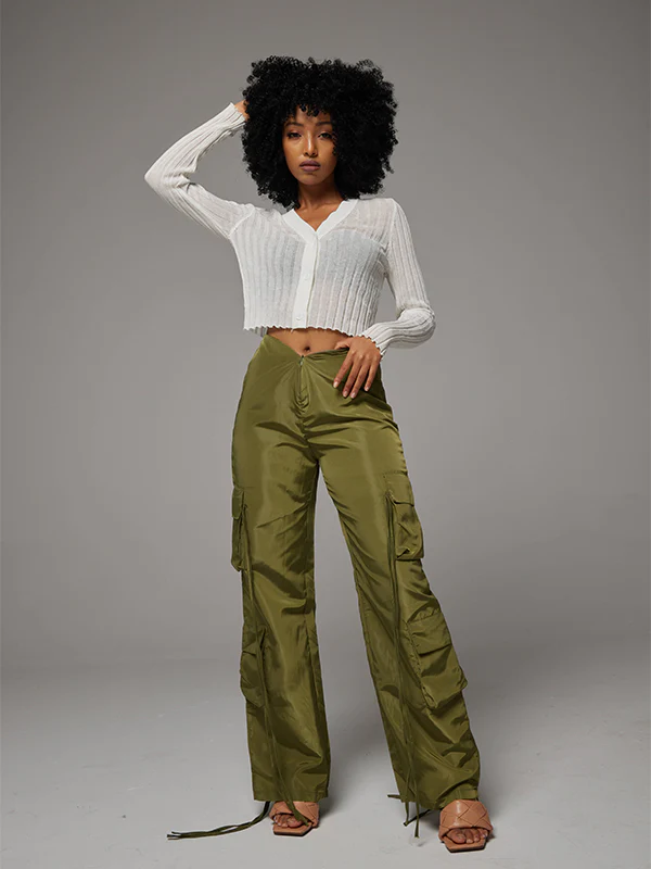 Wide Leg Cargo Pants