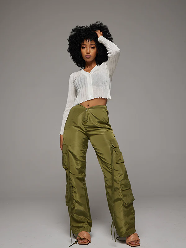 Wide Leg Cargo Pants