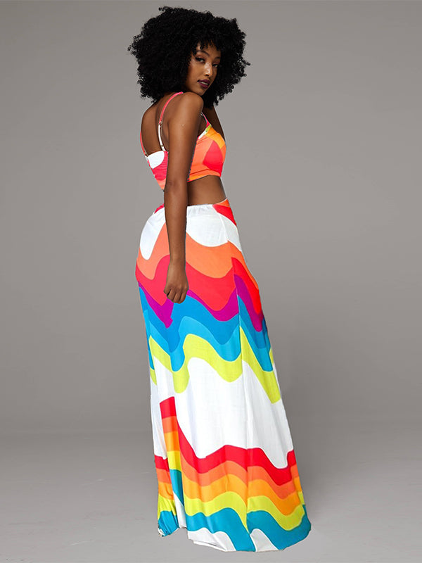 Colorblock Cami Maxi Dress