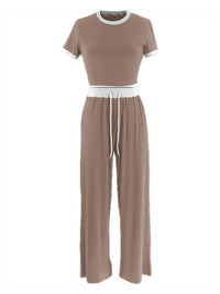 Ribbed Tee & Pants Set