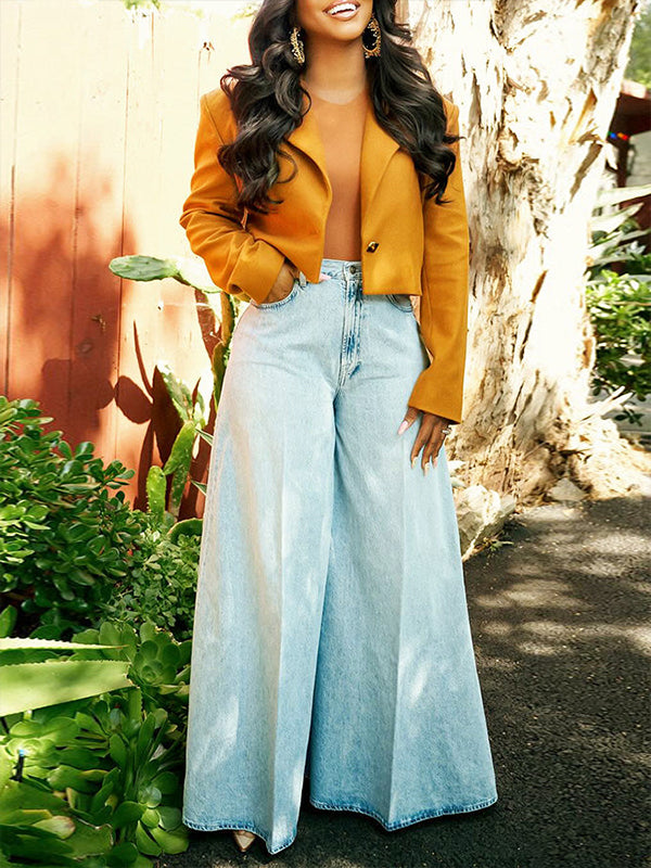 Palazzo Wide Leg Jeans -- sold out