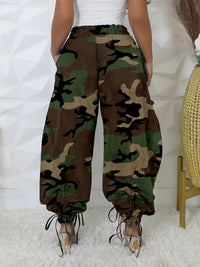 Camo Drawstring Pants