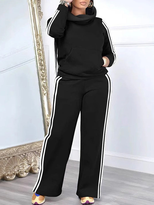 Side Stripe Sweatshirt & Pants Set