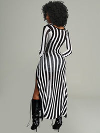 Stripe Knit Tunic Top -- pre-order shipped on 9th Jan