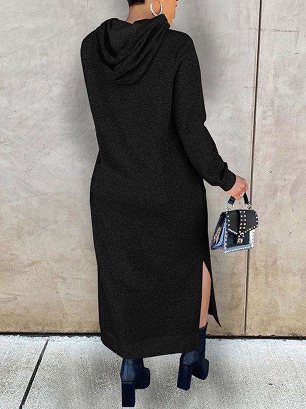 Extra long hoodie dress hot sale